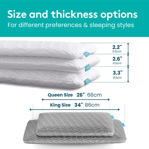 BLISSBURY compact travel pillow design fits luggage