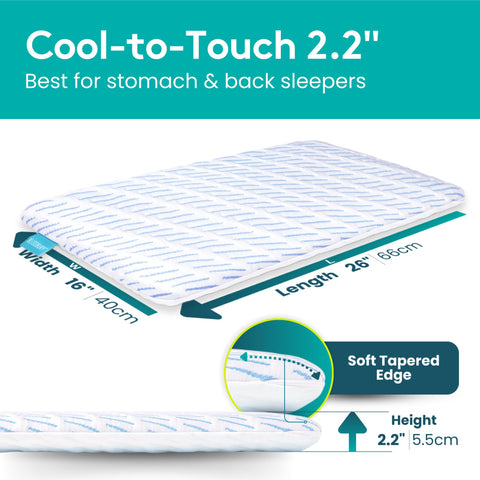 BLISSBURY memory-foam 50D back-neck support reduces neck strain