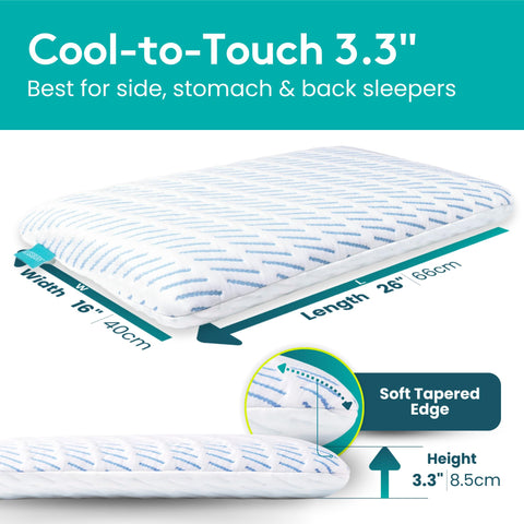 BLISSBURY ventilation holes design promotes airflow for a cooler sleep