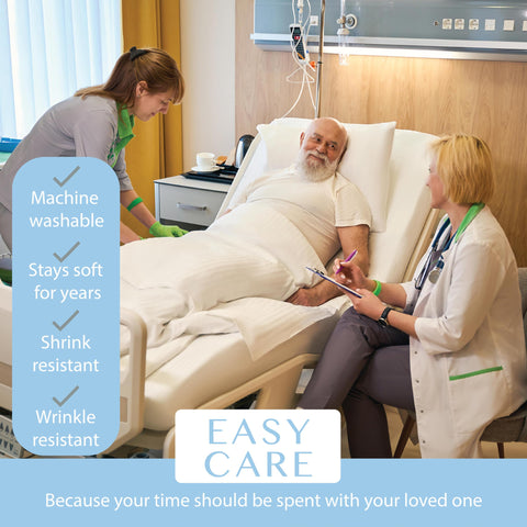 BLISSFORD wrinkle-free, easy-care sheets machine washable and dryable