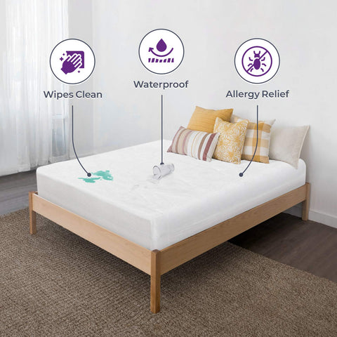 BLISSFORD mattress protector in use with kids and pets demonstrates quiet protection.