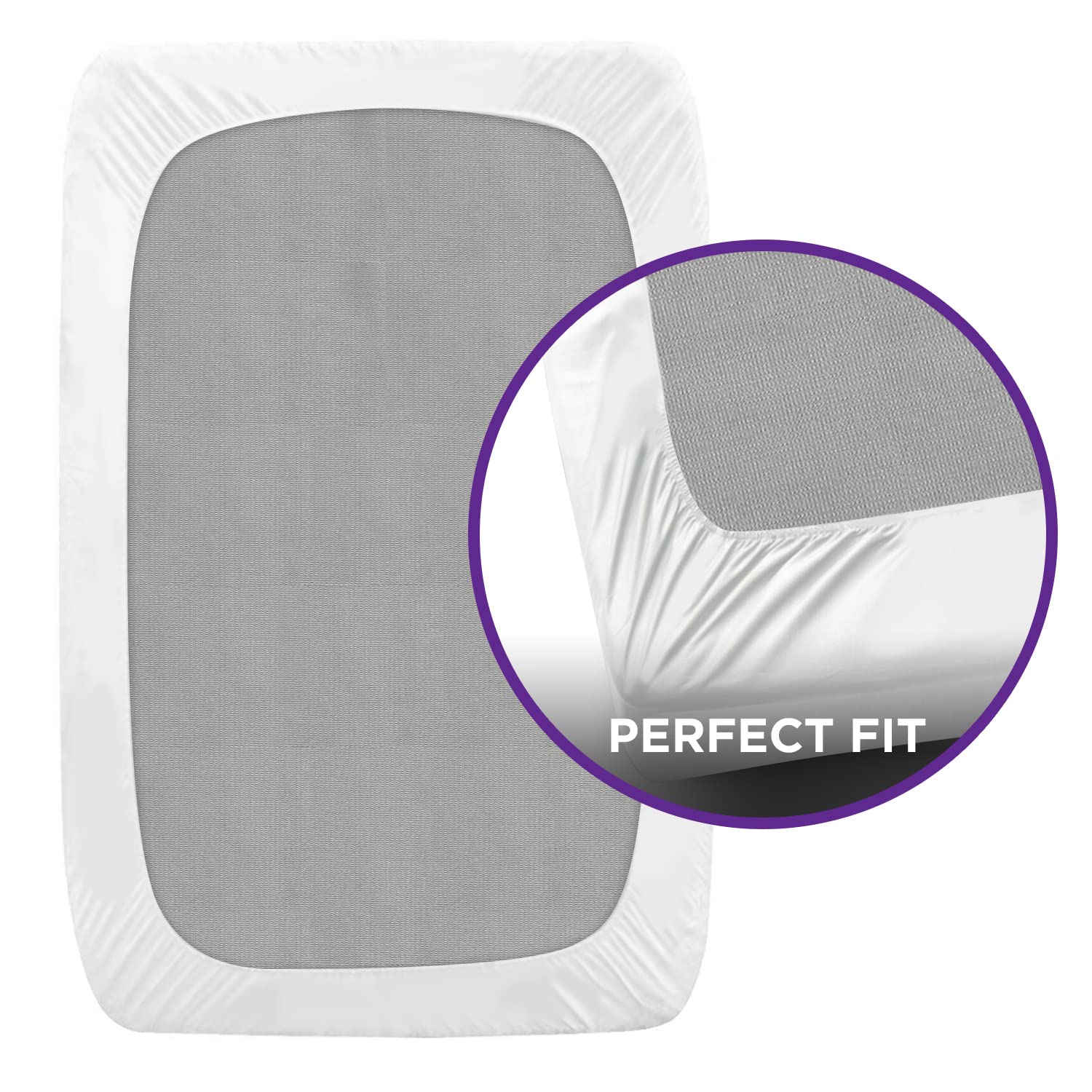 BLISSFORD waterproof mattress cover closeup blocks spills and stains effectively.