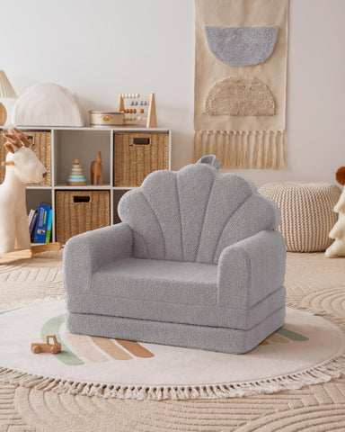 Blissful Diary foldable toddler couch in a bright playroom setup