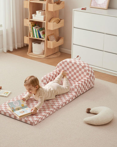 Blissful Diary unfolded lounger mode provides a comfy reading and relaxation space.