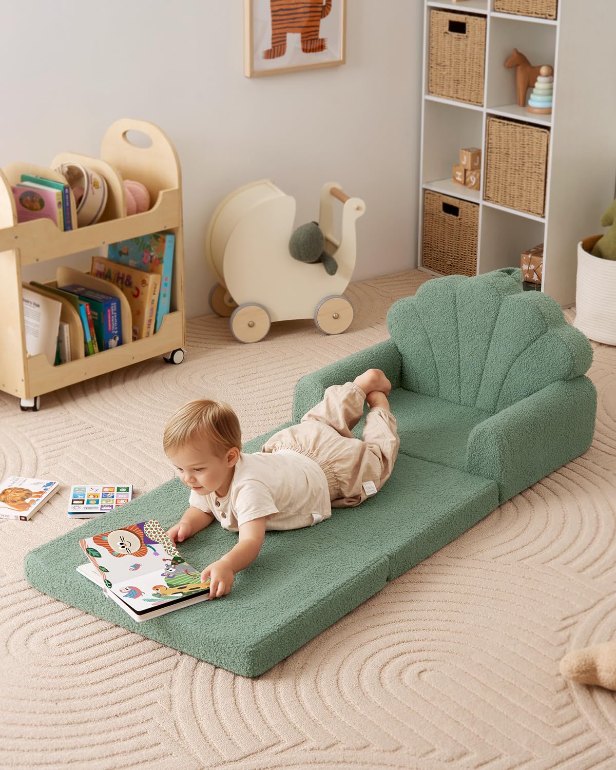 Blissful Diary memory-foam toddler chair offering sturdy support during playtime.