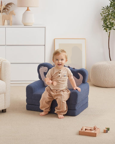 Blissful Diary Kids Couch lightweight with handle for easy transport.