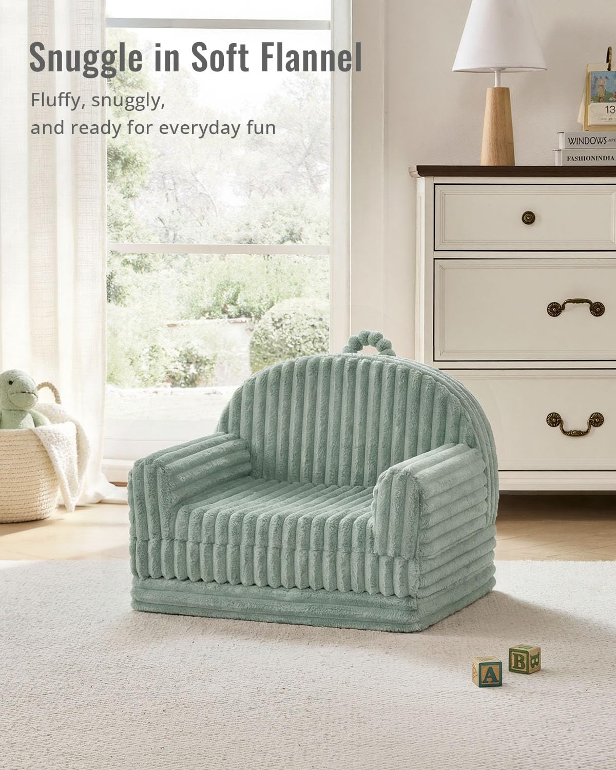 Blissful Diary pre-assembled plush cover makes setup simple.