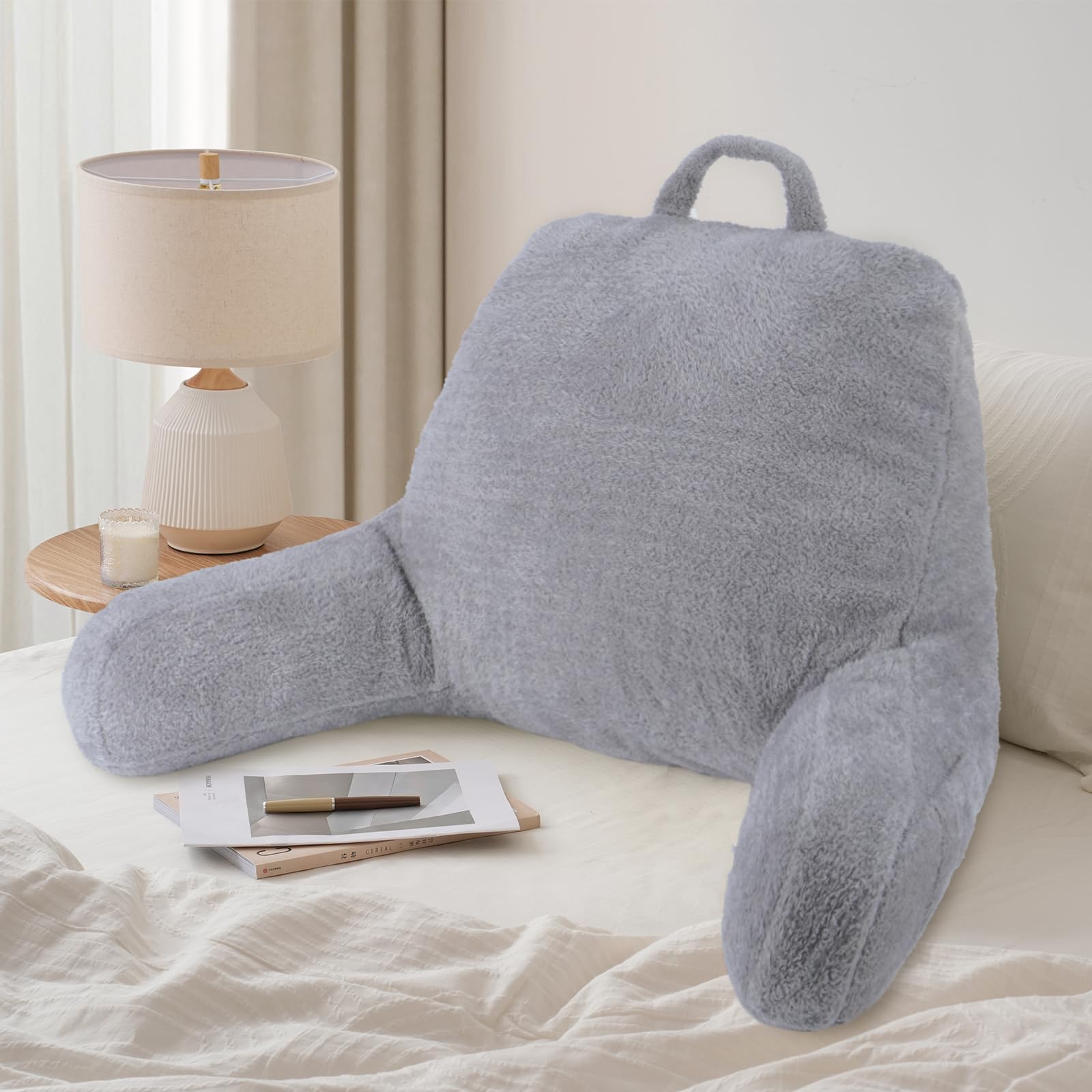 Blissful Diary reading pillow is ideal for bed, sofa, or floor lounging.