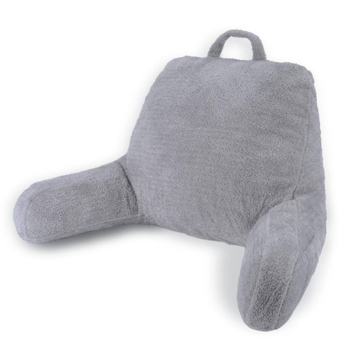 Blissful Diary reading pillow with side pockets keeps essentials within easy reach.