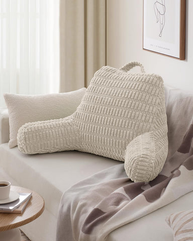 Blissful Diary reading pillow suits beds and couches for relaxed lounging.
