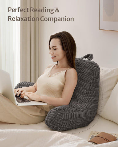 Blissful Diary reading pillow is great for bed or sofa lounging.