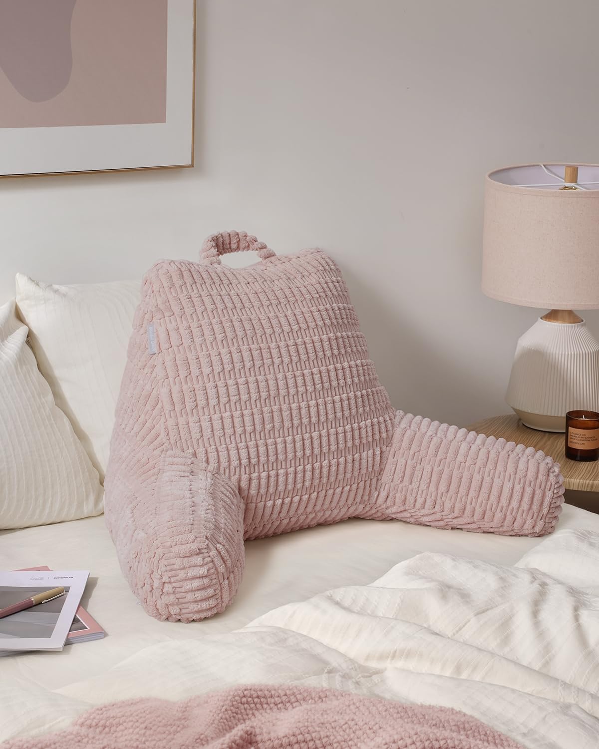 Blissful Diary bed-use setup provides ergonomic reading support