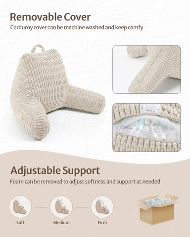 Blissful Diary shredded memory foam fill adapts for personalized comfort.