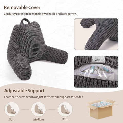 Blissful Diary Reading Pillow machine washable cover makes maintenance simple after busy days.