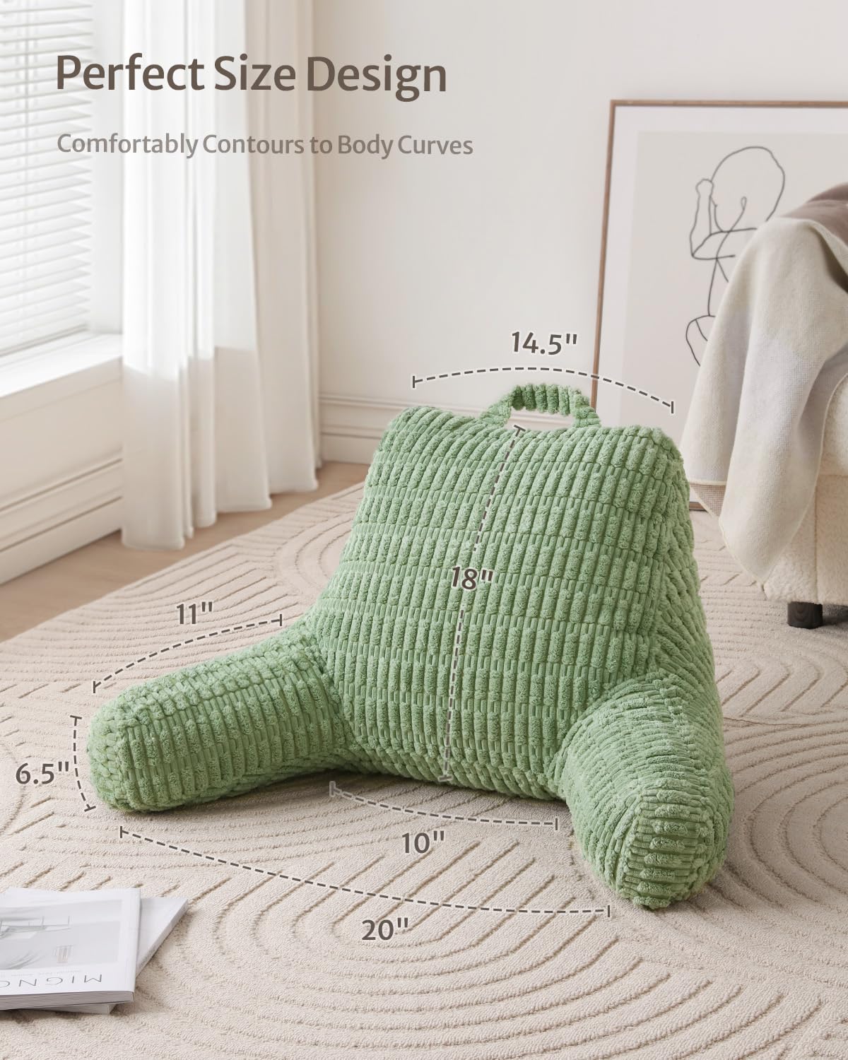 Blissful Diary Reading Pillow removable cover for easy cleaning