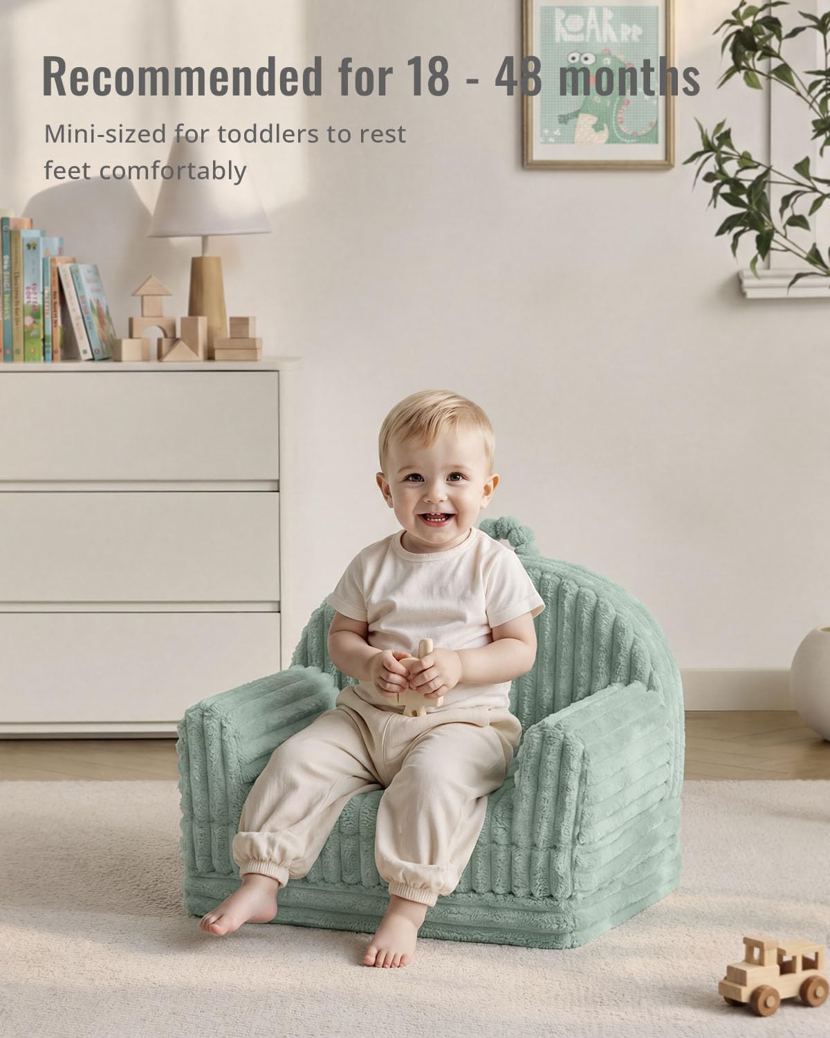 Blissful Diary sturdy high-density foam provides supportive, comfortable seating.