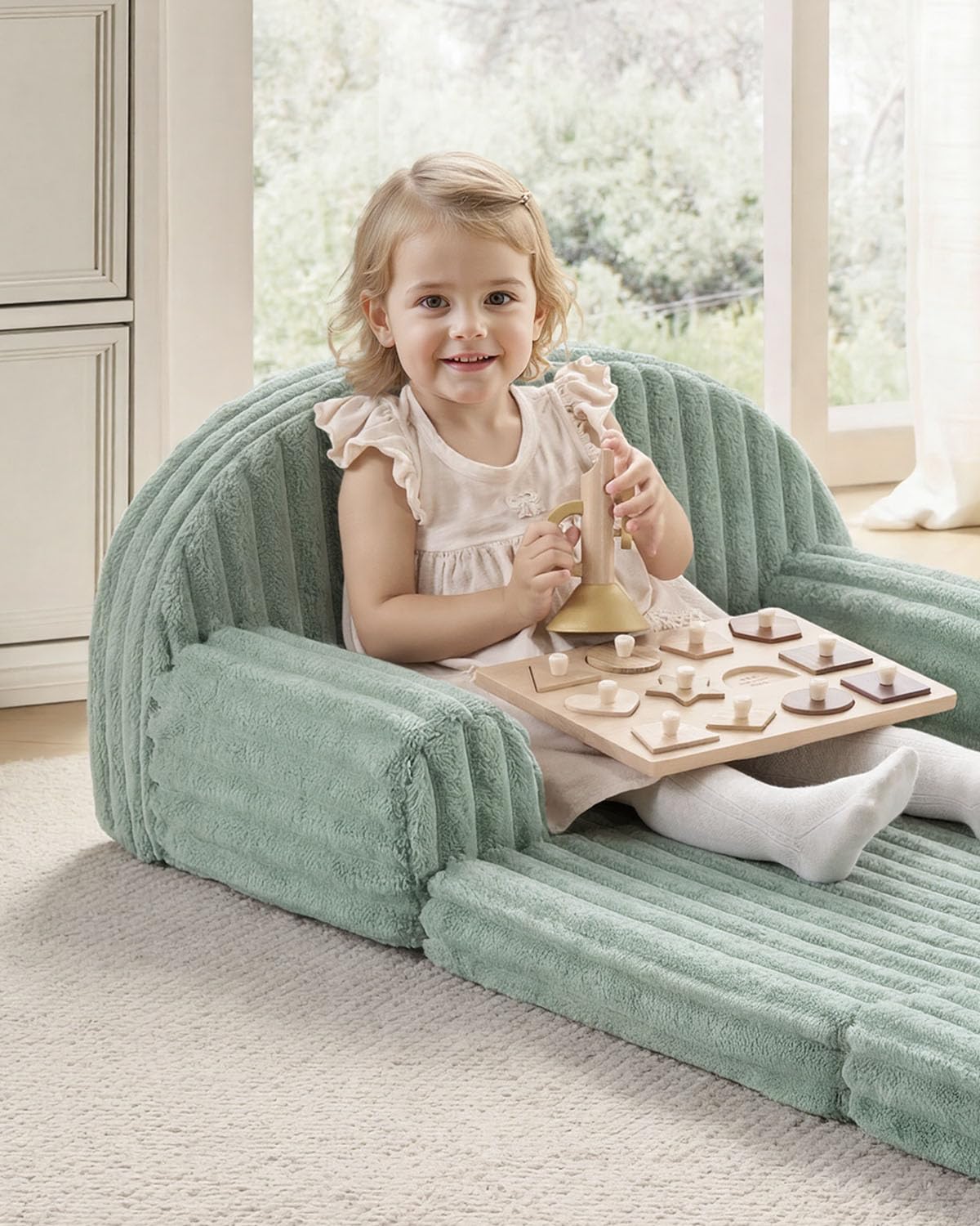Blissful Diary lightweight, portable couch ideal for playrooms or travel.