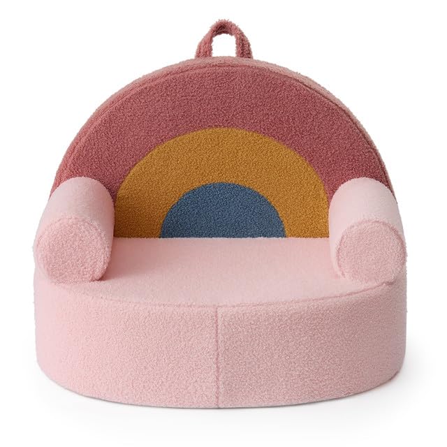 Blissful Diary toddler chair with rainbow design for cozy reading and play