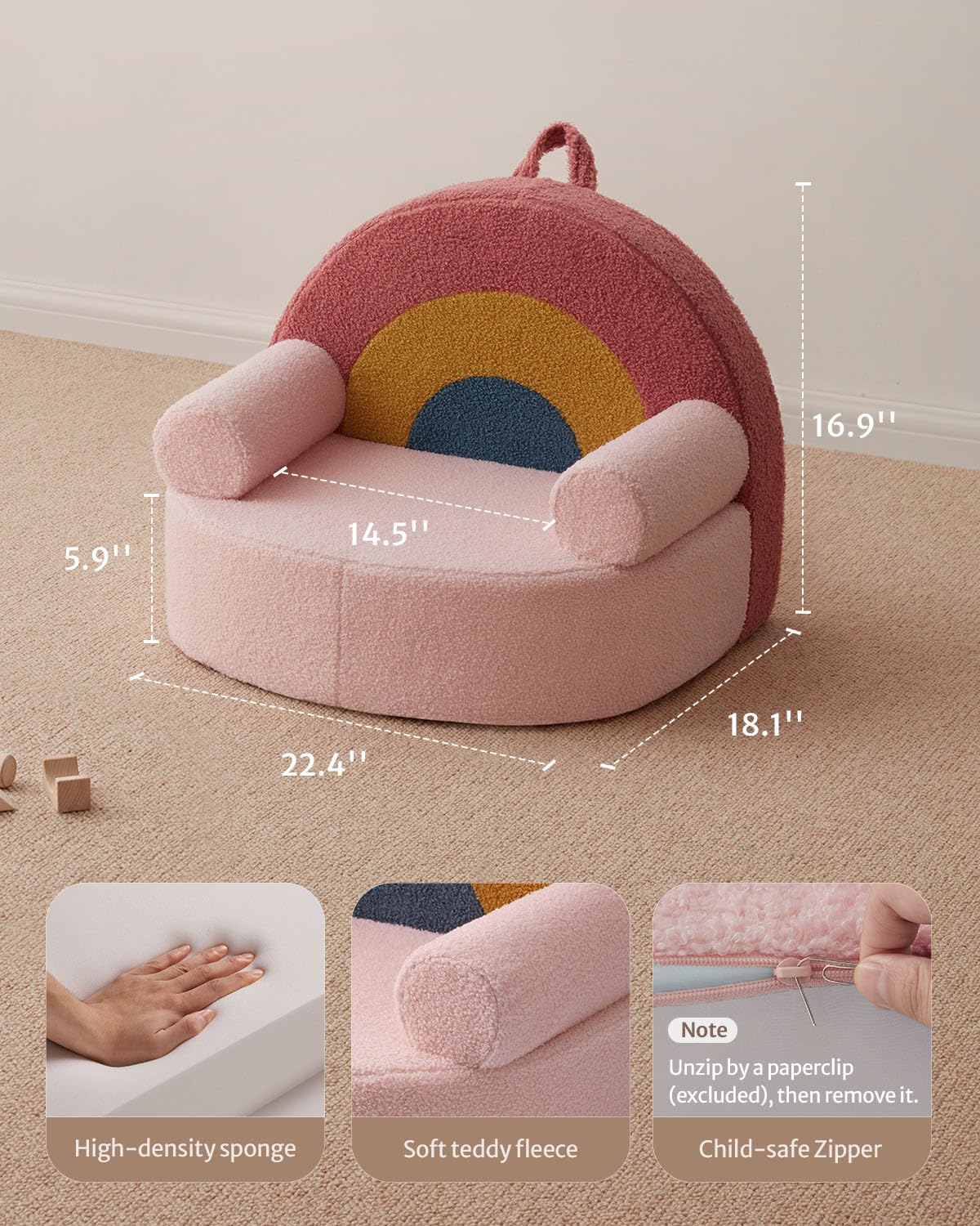 Blissful Diary washable cover with zipper for quick cleanup