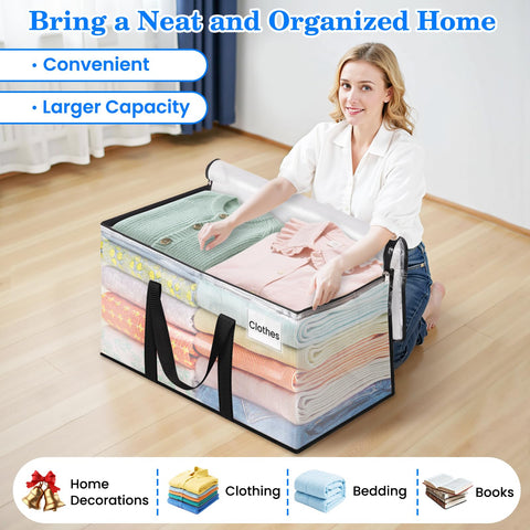 BlissTotes 93L capacity handles bulky bedding and seasonal wardrobes.