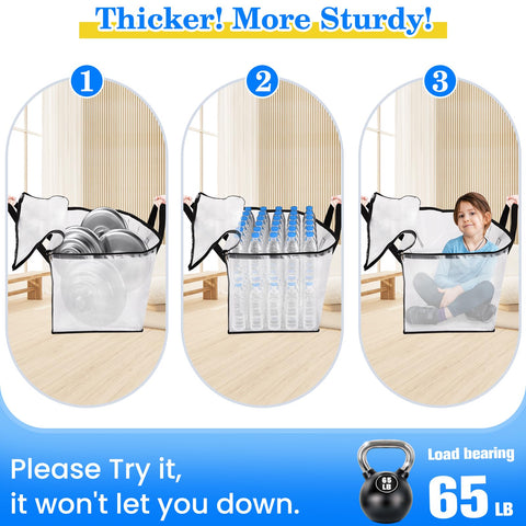 BlissTotes waterproof fabric protects contents during rainy moves.