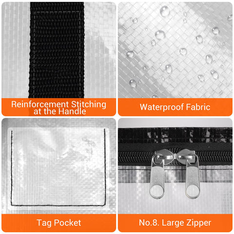 BlissTotes waterproof fabric protects contents during transport