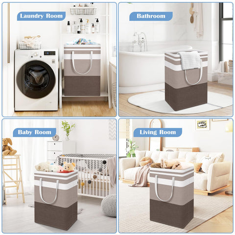 BlissTotes collapsible basket folds flat for compact storage after use.