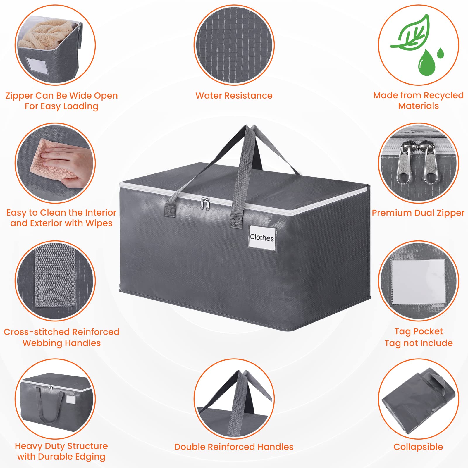 BlissTotes bags are water-resistant to protect contents during moving.