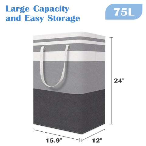 BlissTotes collapsible laundry hamper for compact storage