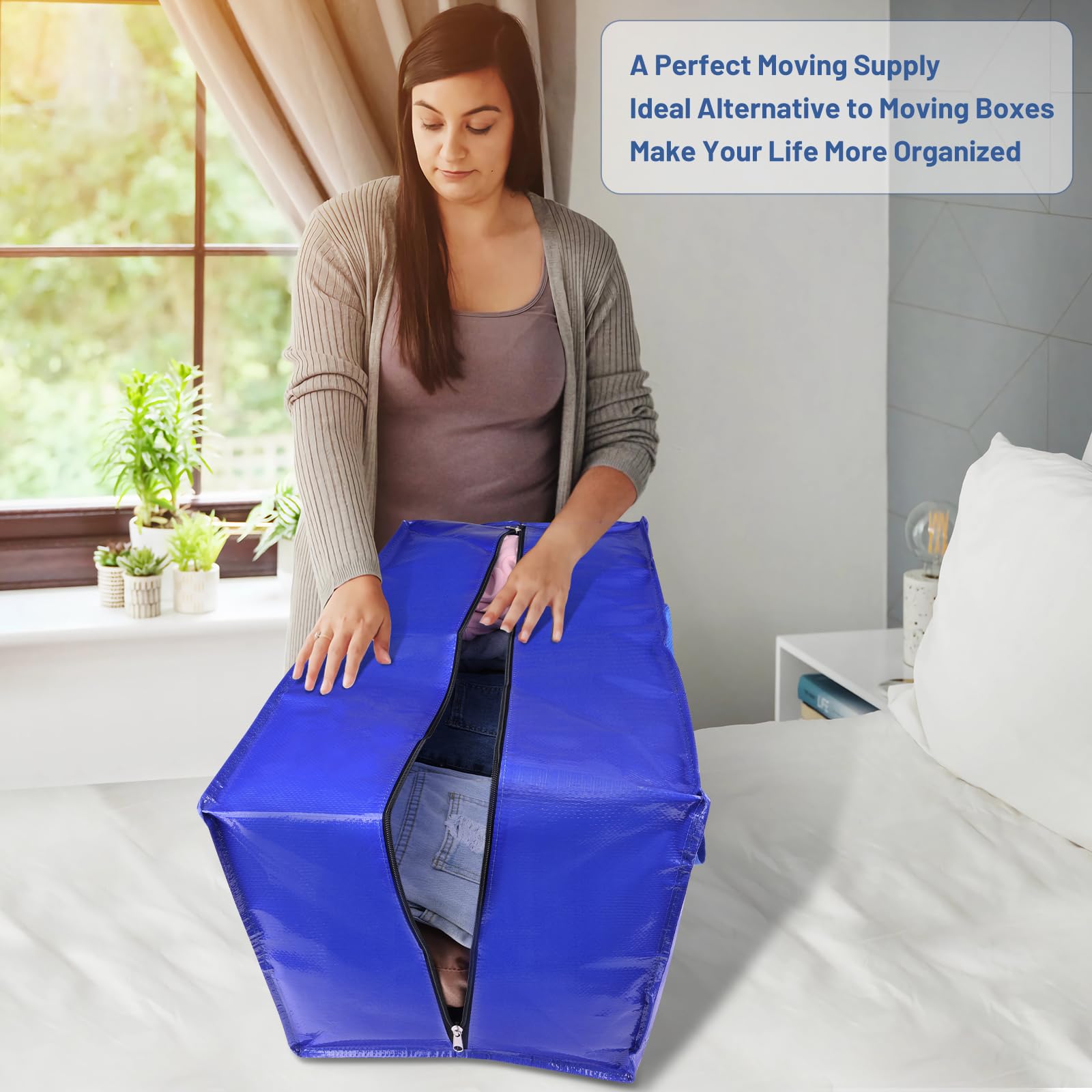 BlissTotes fold-flat storage feature for space-saving after use.