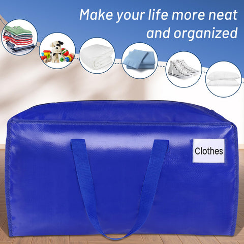BlissTotes reinforced webbing handles designed for heavy loads.