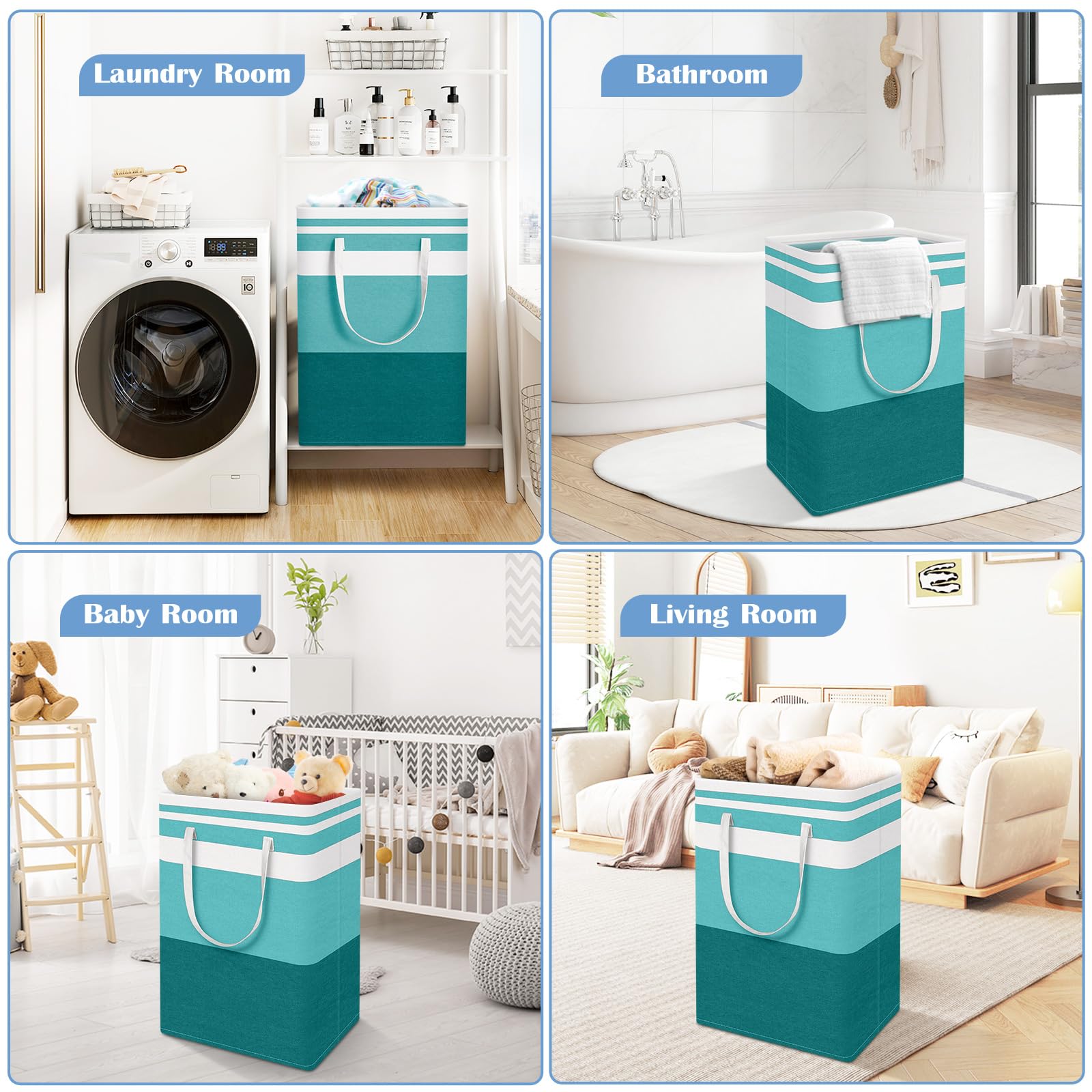 BlissTotes portable laundry bin suitable for dorms, camping, and travel
