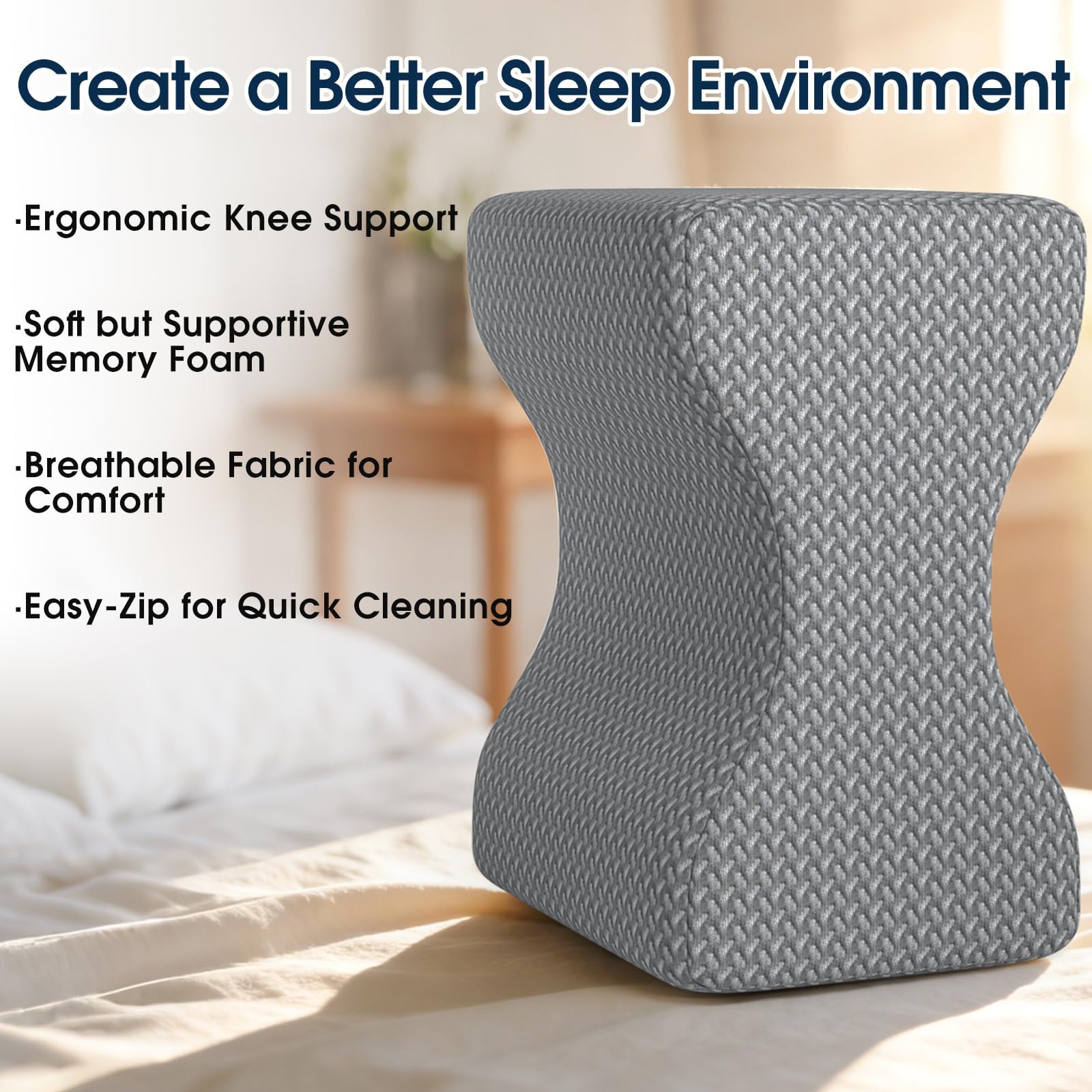 BlissTrends knee pillow for pregnancy supports posture during pregnancy.