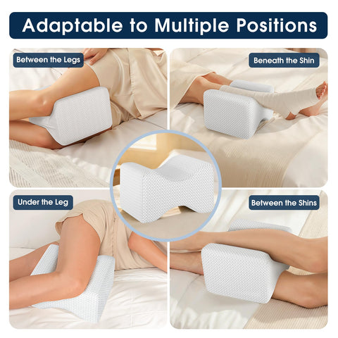 BlissTrends Knee Pillow zipper detail reveals easy removable cover.