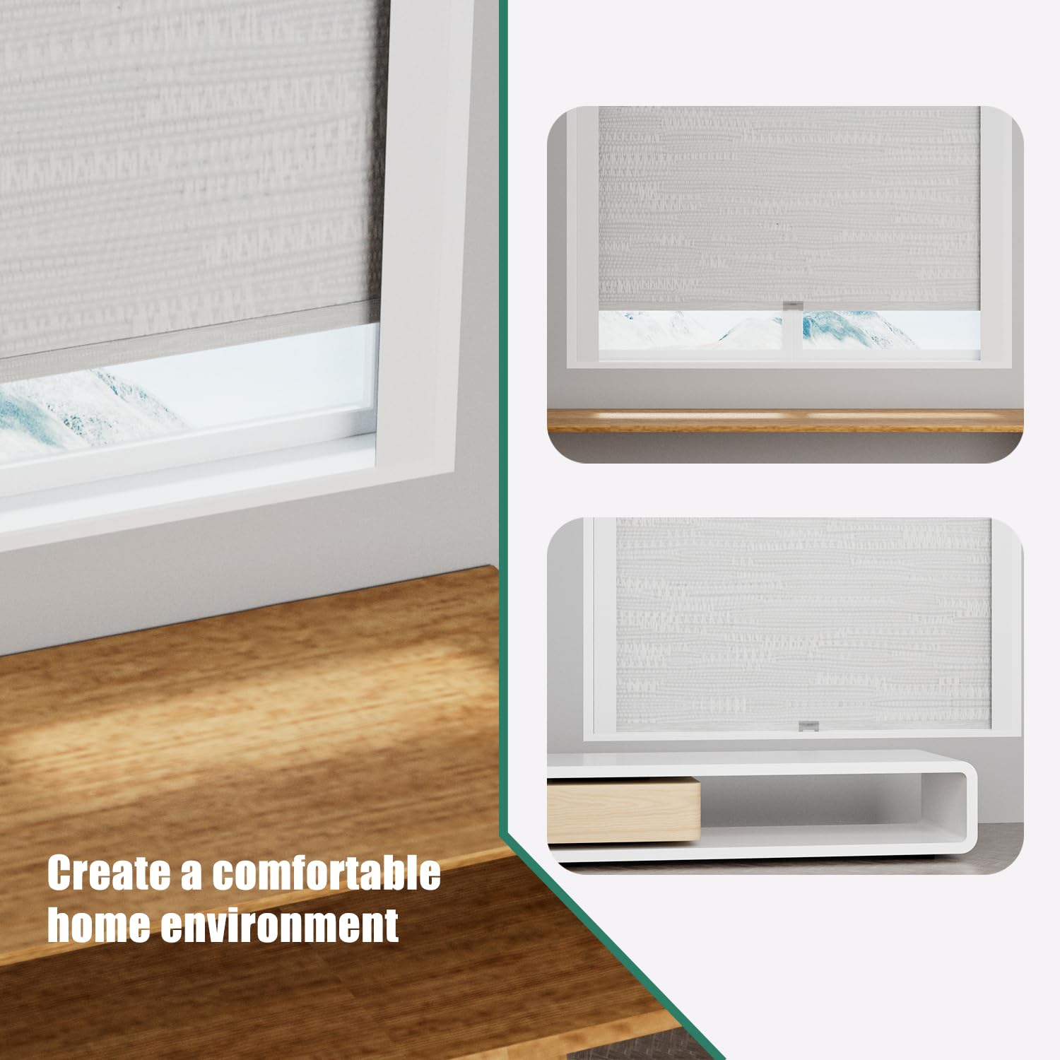 Easy, tool-free installation of Bliwans strips on blinds.