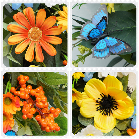 Bloeien blue butterflies provide a graceful focal point and garden vibe.