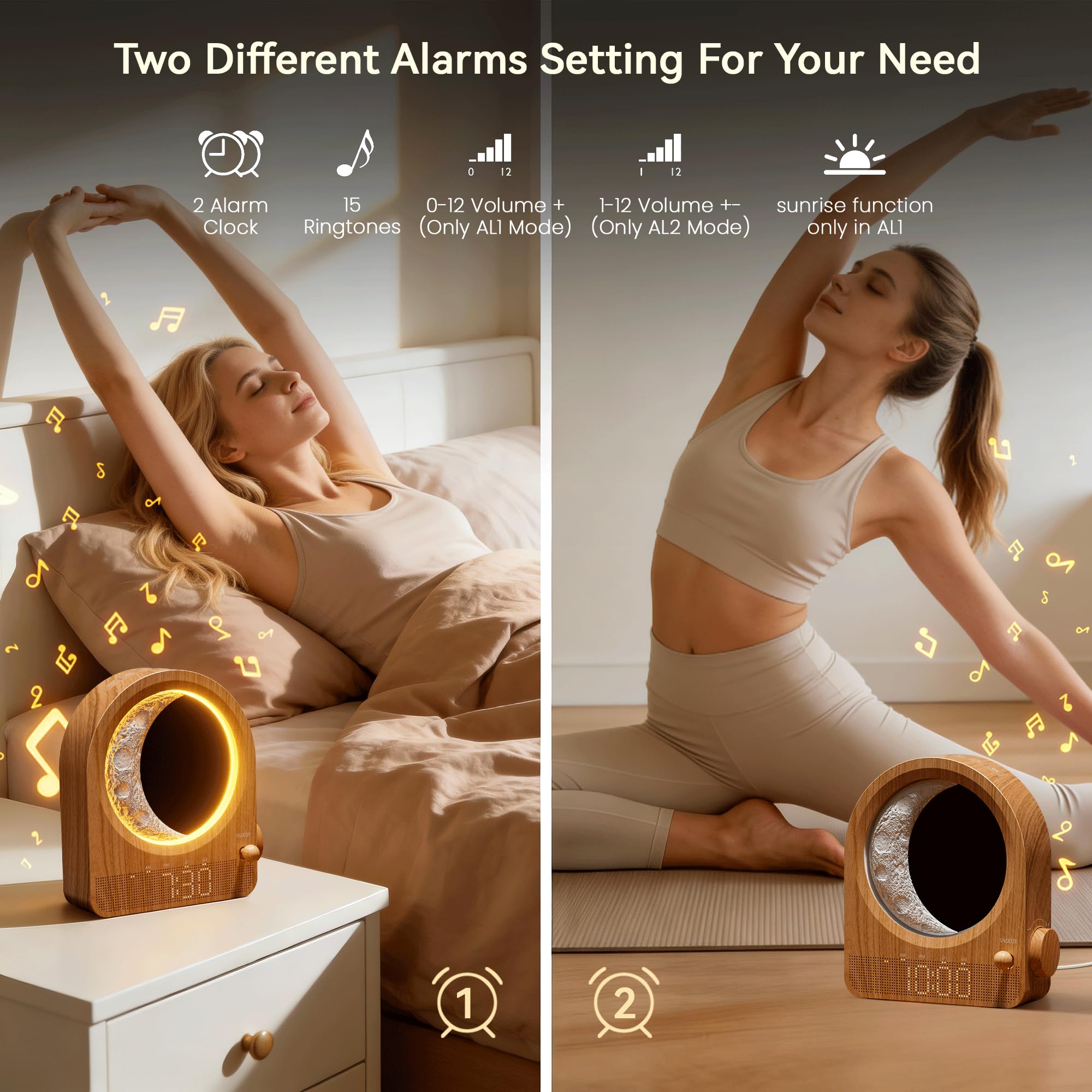 blonbar 3D moon with stars creating dreamy night mood