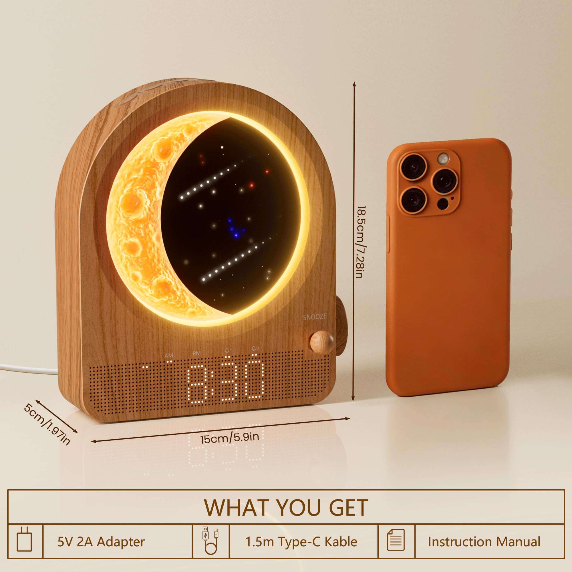 blonbar bedroom ambience with warm woodgrain finish and calm glow
