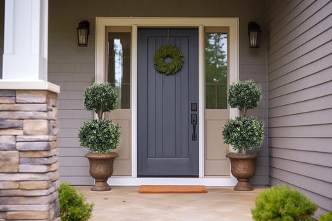 BLONYUVC boxwood double-ball topiary indoor decor demonstrates versatile interior accents.