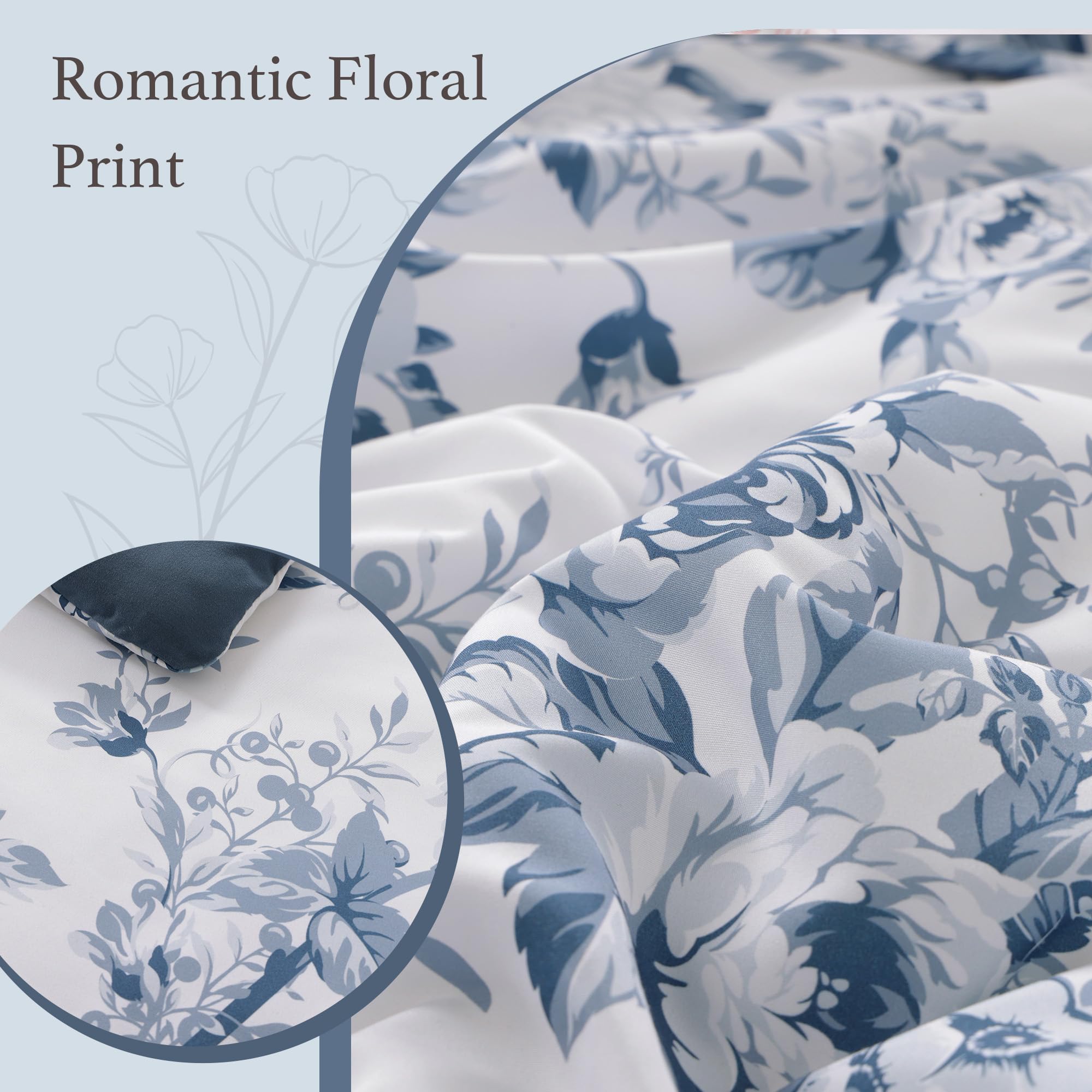 BLOOMHAVEN bedding ensemble arranged on bed for easy nightly setup.