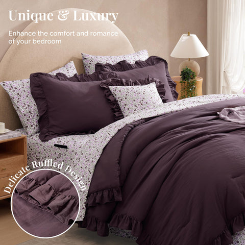 BLOOMHAVEN floral sheet design introduces a fresh, sophisticated focal point