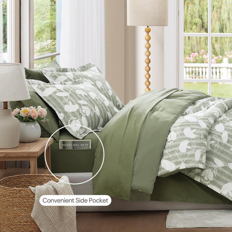 BLOOMHAVEN microfiber fabric texture for ultra-soft sleep