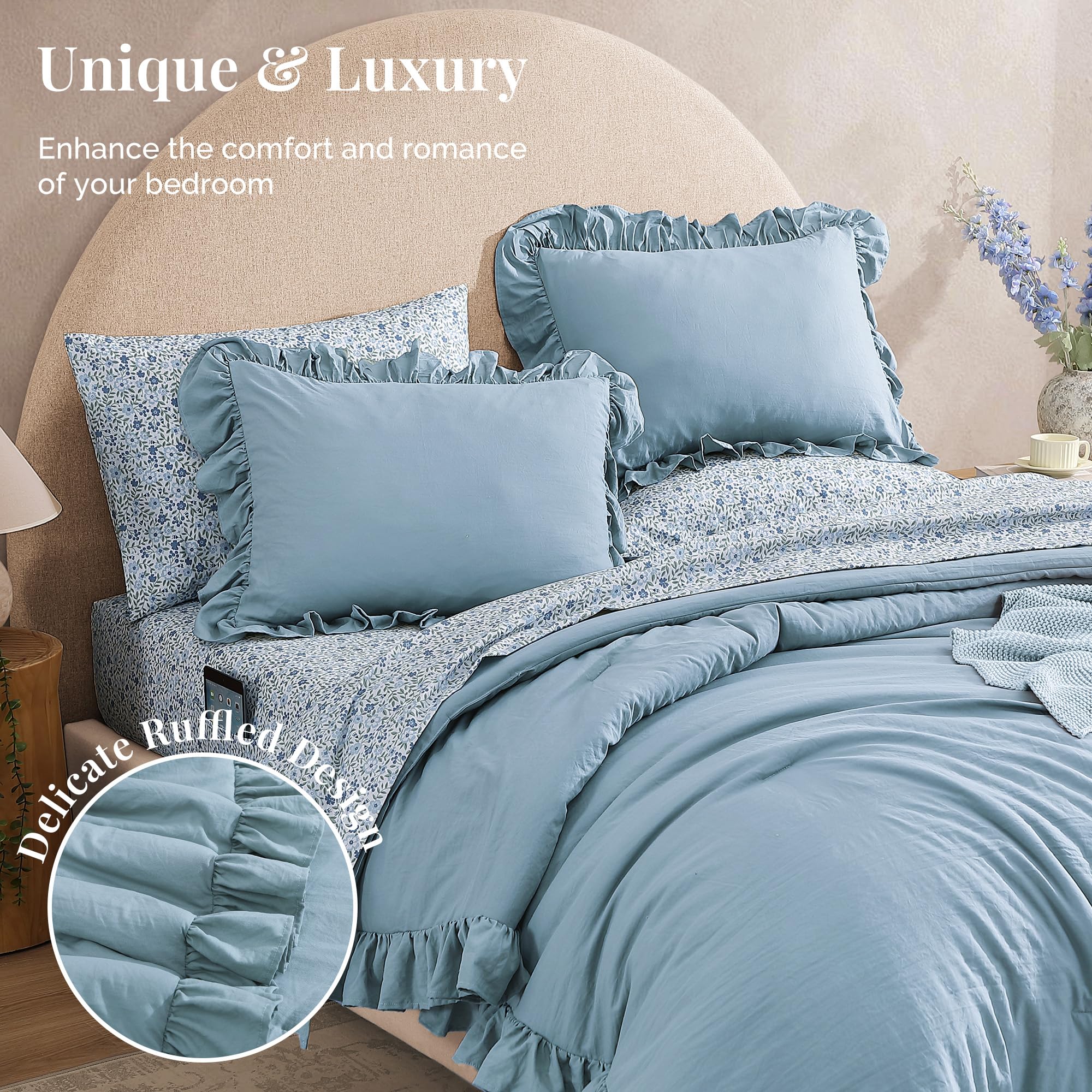 BLOOMHAVEN pillowcases close-up highlighting smooth microfiber finish.