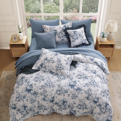 BLOOMHAVEN queen flat sheet measures 90x102 for a snug fit