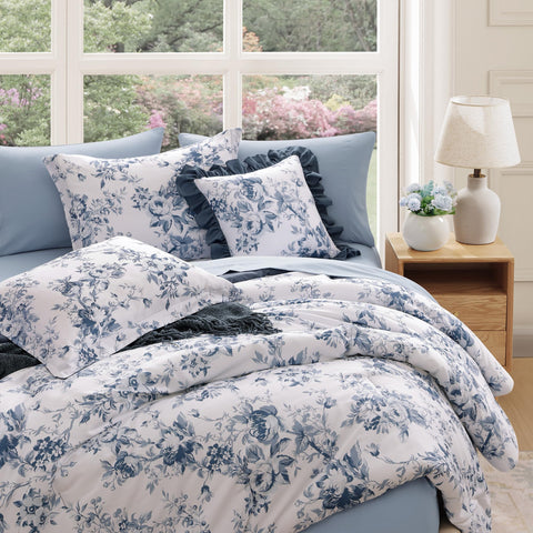 BloomHaven ultra-soft-microfiber fabric delivers comfortable softness for restful nights.