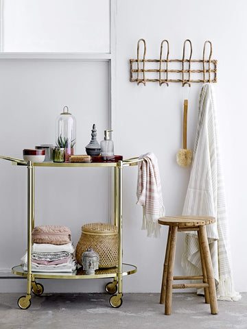 Bloomingville beige rattan wall hanger entryway-use adds quick organization.
