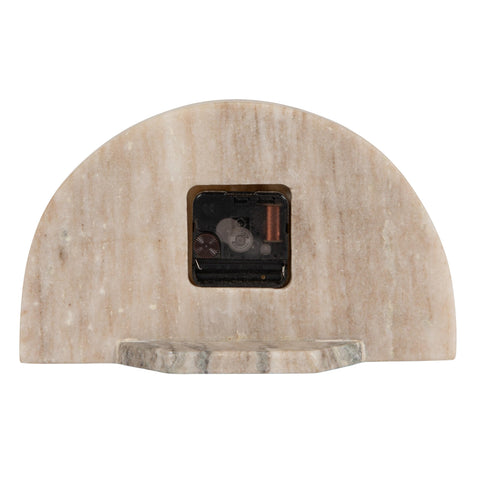 Bloomingville clock face with a classic numerals-free dial for clean reading.