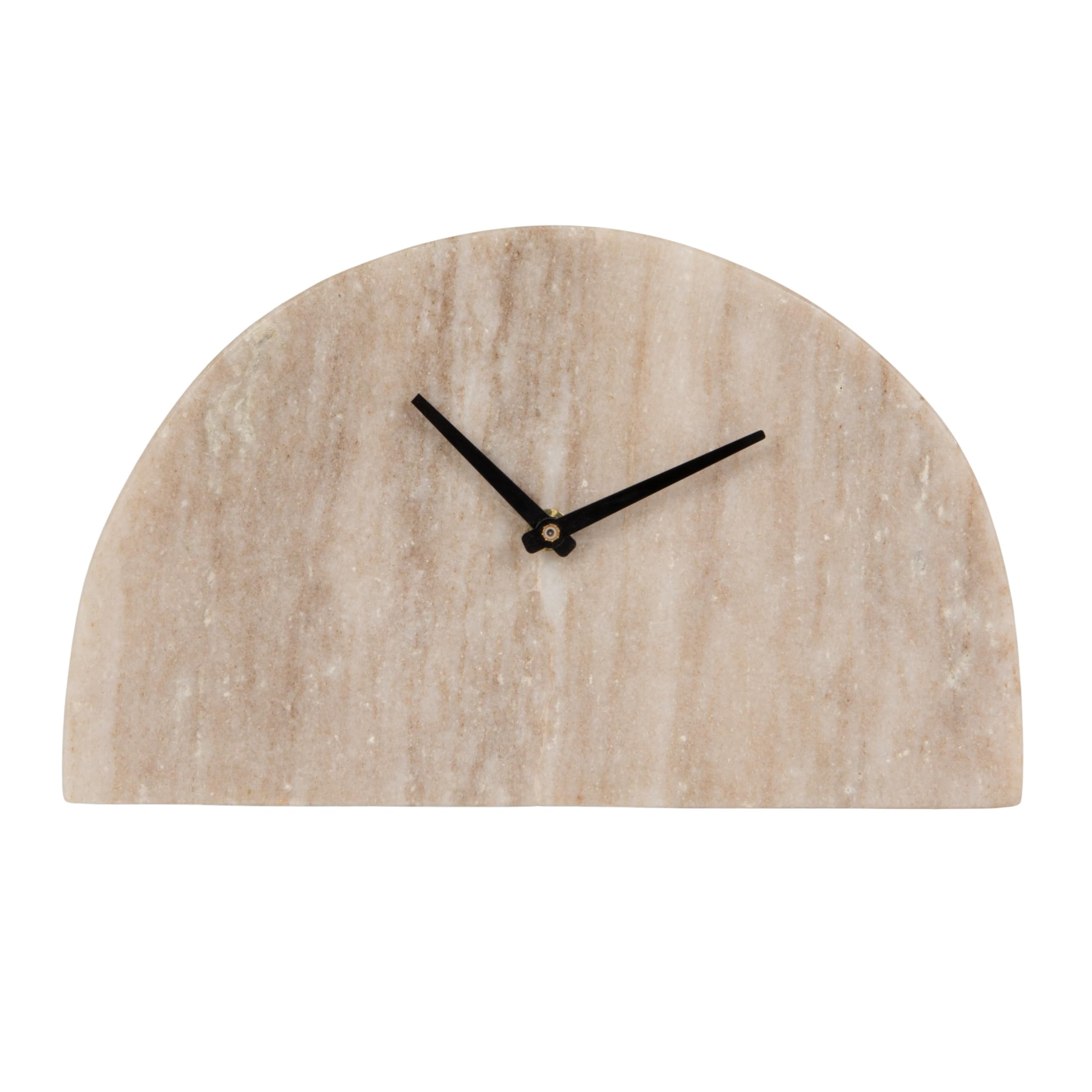 Bloomingville clock displayed on a stylish living room shelf.