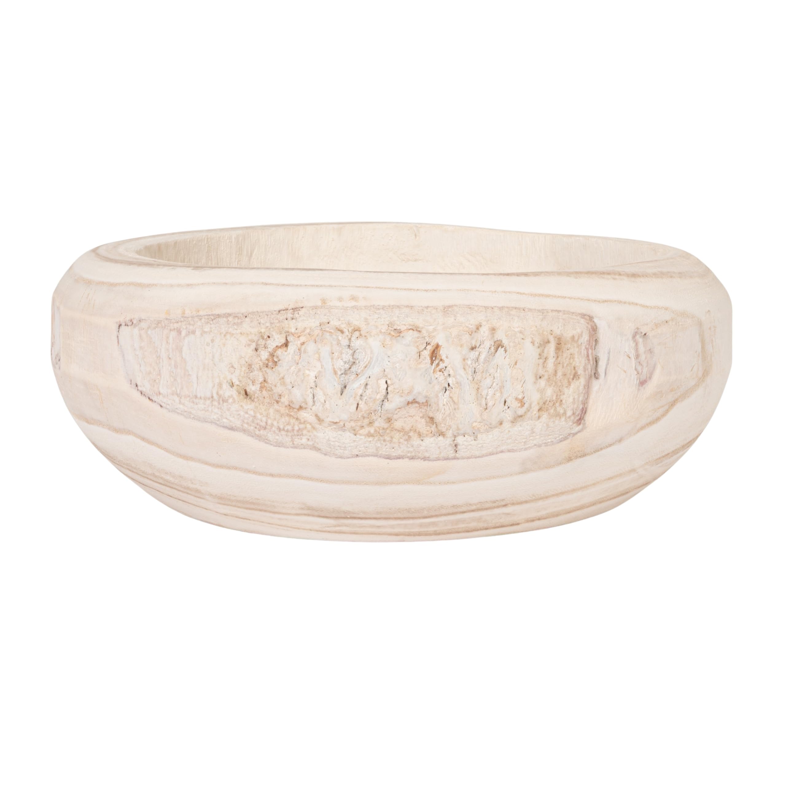Bloomingville Paulownia bowl is individually carved, delivering a one-of-a-kind natural look.
