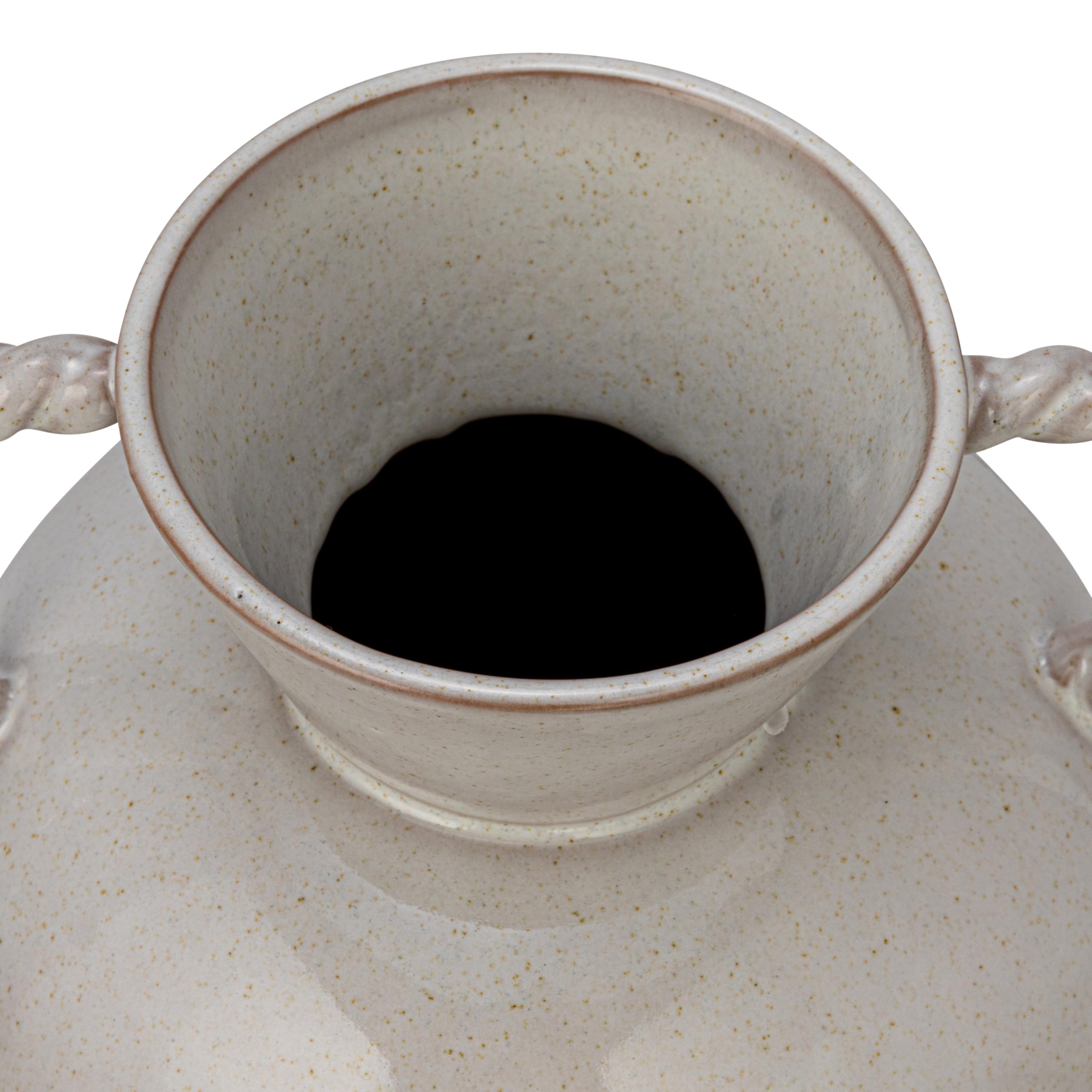 Bloomingville vase with 2.5-inch opening suited for small blooms.